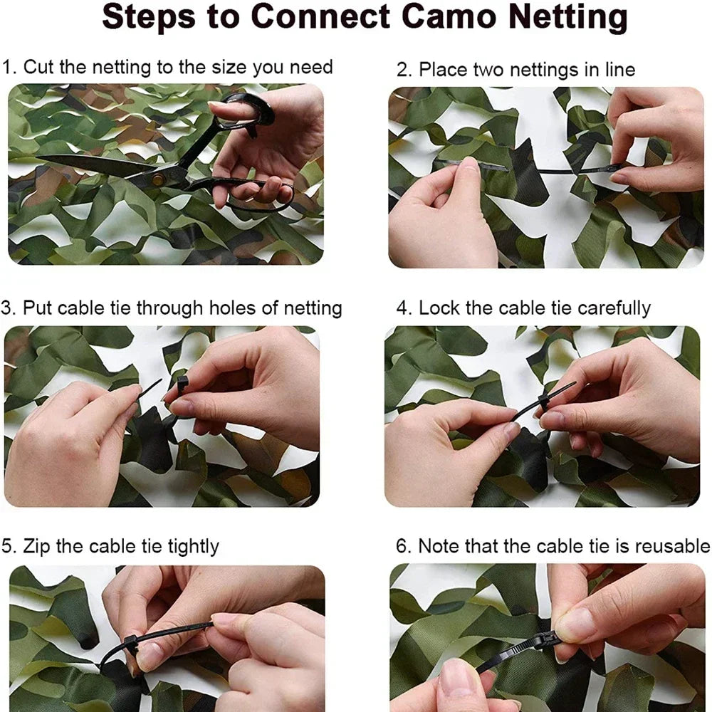 Woodland Camouflage Net – Camo Netting for Camping, Hunting, Shooting, Sun Shelter, Car Shade, and Tent Covers