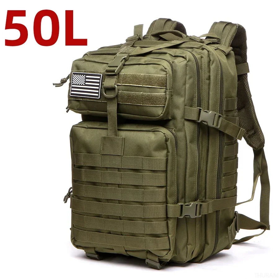 Waterdichte Tactische Rugzak 25L/50L โ 1000D Nylon Outdoor Backpack met Molle voor Hiking, Jacht & Kamperen