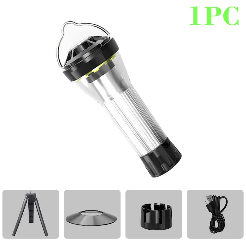 2200mAh Campinglamp met Magnetische Basis | 5 Verlichtingsmodi LED Zaklamp en Noodlamp, Vergelijkbaar met Blackdog Goal Zero Lantern