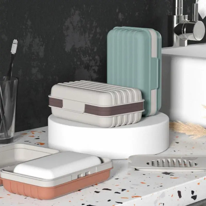 Nieuwe Badkamer Zeepbak - Rechthoekige Zeep Houder voor Douche, Reis en Keuken - Zeepdoos Dispenser en Zeep Rek