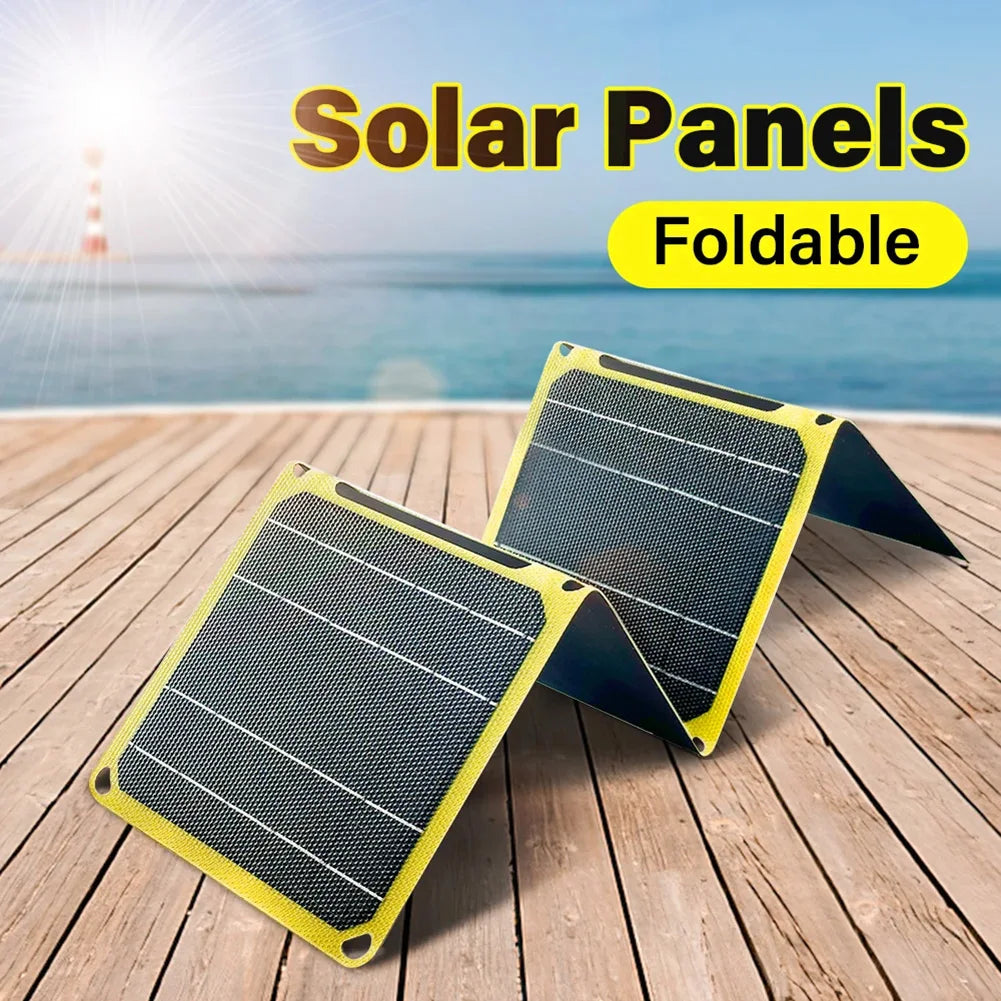 40W Opvouwbaar Zonnepaneel | USB + PD QC 3.0 | Draagbare Oplader voor Telefoon & Powerbank