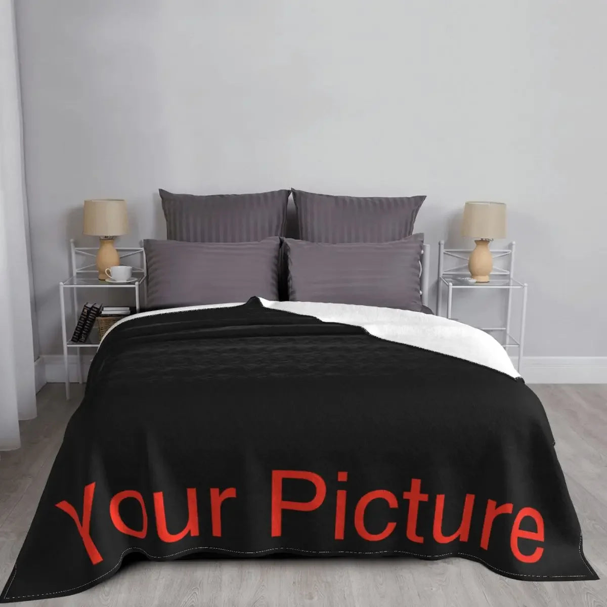 Gepersonaliseerde Coral Fleece Deken - Luxe Anti-Pilling Plaid voor Thuis, Reizen & Hotel