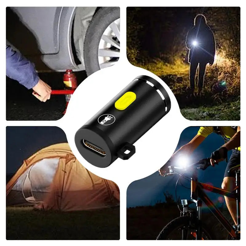 Kleine LED Zaklamp, Superhelder 210-230 Lumen Waterdichte Zaklamp met Lanyard, Draagbare Oplaadbare Zaklamp voor Kamperen en Outdoor Activiteiten