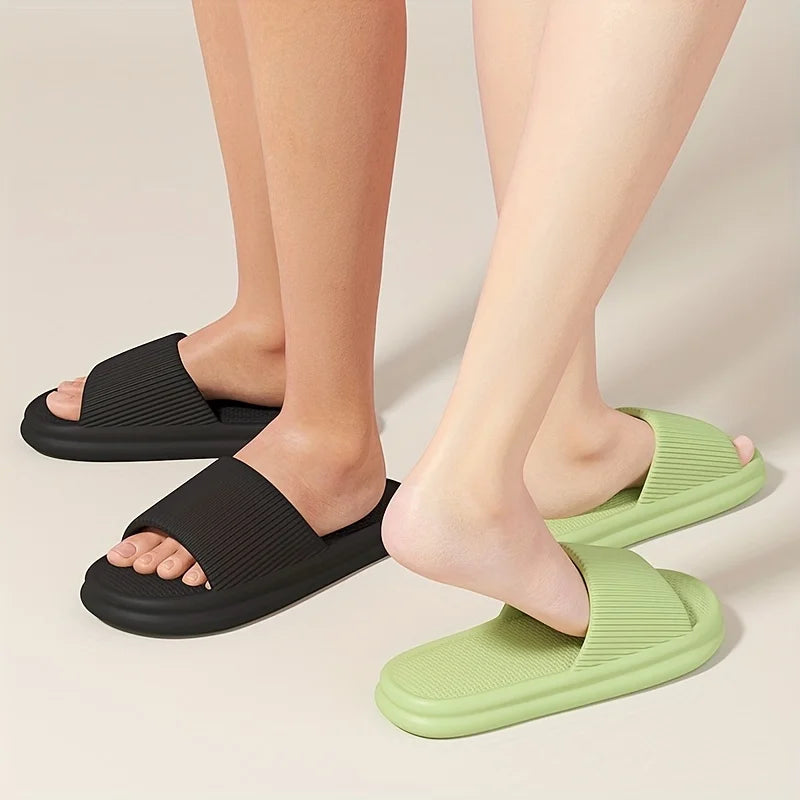 Nieuwe Heren EVA Slides - Non-Slip Open Teen Slippers, Sneldrogend voor Binnen, Douche en Wandelen