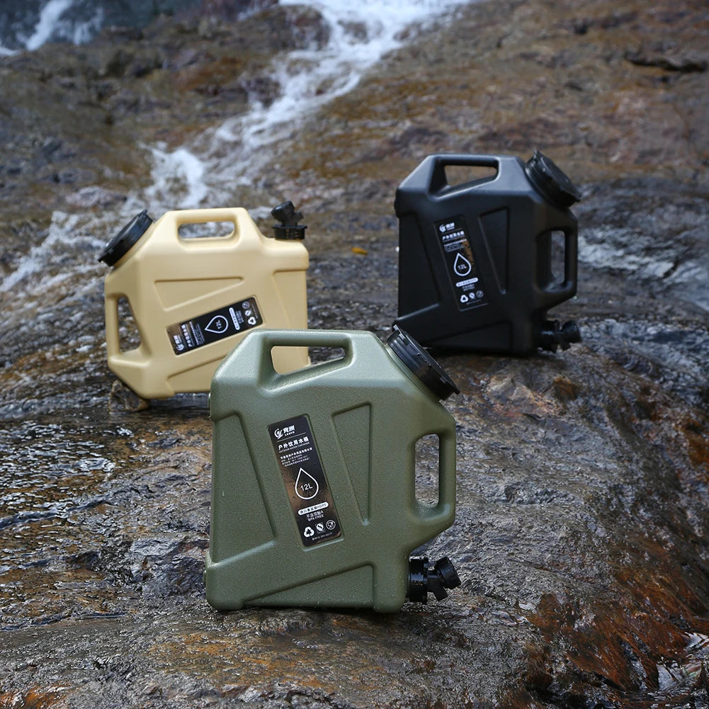 10/12L Outdoor Water Emmer | Draagbare Camping Waterzak met Kraan voor Picknick en Hiking