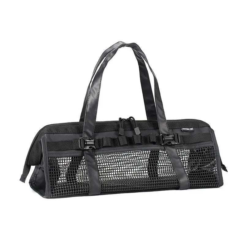 Outdoor Mesh Opbergtas voor Vloer | Draagbare Grotere Capaciteit Rubber Mesh Bag voor Sundries en Pegs