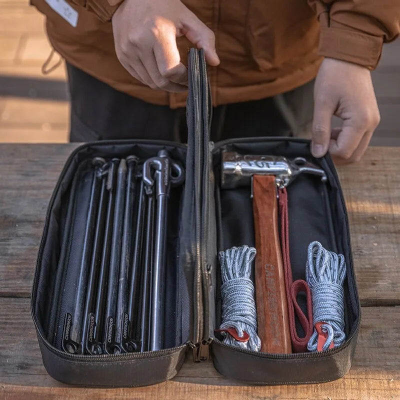 Dikke Polyester Waterdichte Handtas | Outdoor Camping Dubbel-laags Multifunctionele Tactische Opbergtas