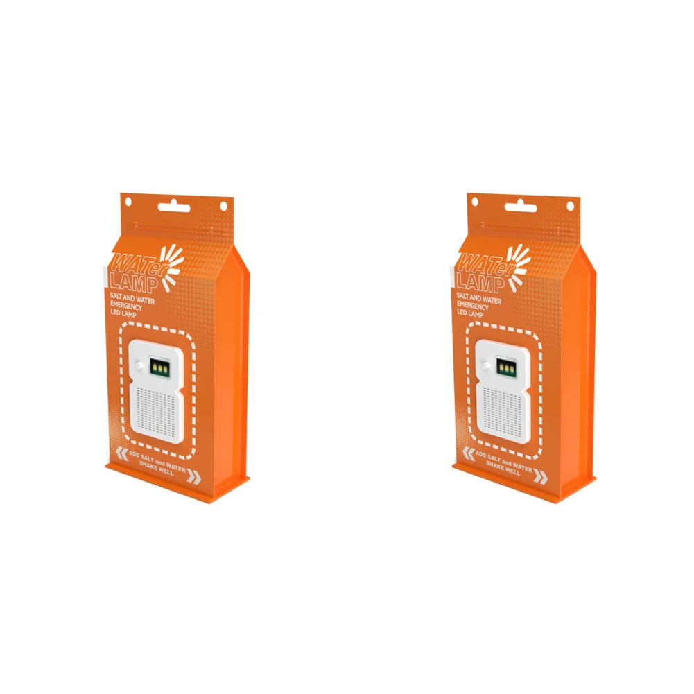 Salzwasser-Notfalllampe – Tragbares, wiederverwendbares LED-Campinglicht für Outdoor, Angeln und Picknicks