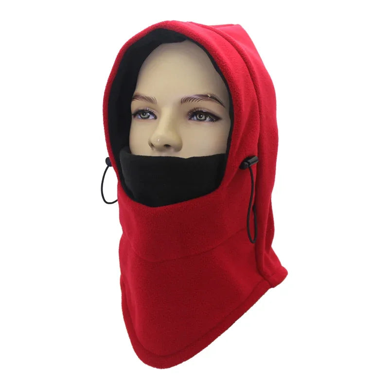Winter Fietshoed & Ski Cap - Unisex Gevoerde Balaclava met Masker en Oorkleppen