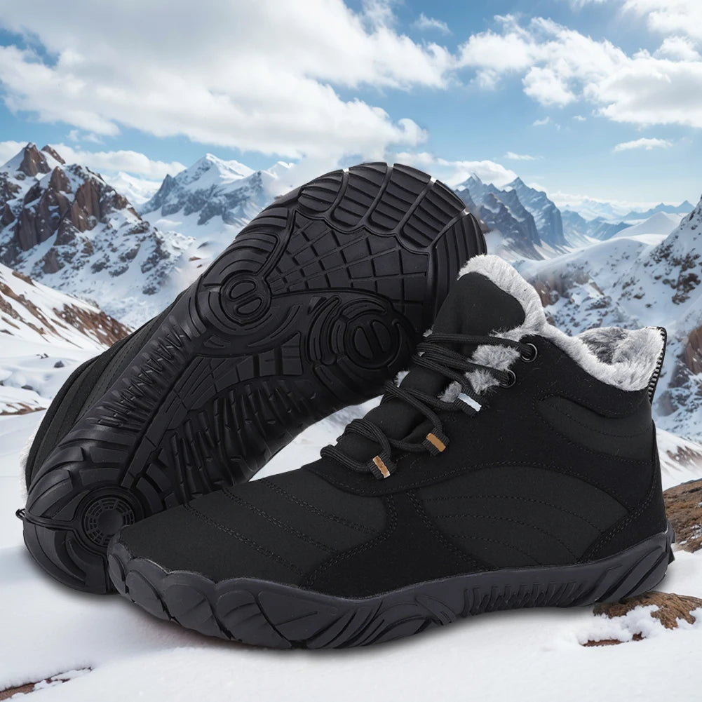 Winter Boots voor Mannen en Vrouwen - Waterdichte Buitenboots met Plush Voering, Antislip, Flexibele Rubber Zolen, Grootte 36-46