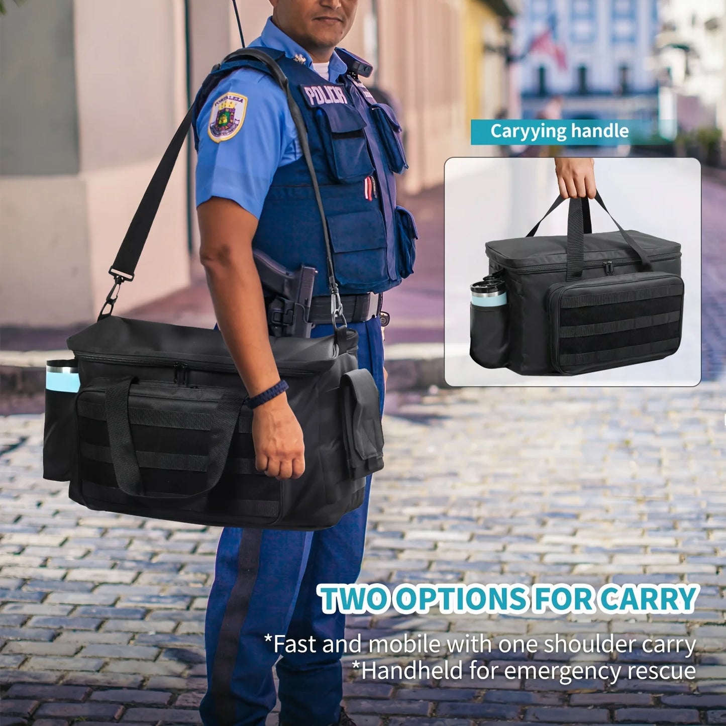 Outdoor Patrol Bag | Waterbestendige Politie Gear Tas voor Wetshandhavers - Organisator voor Auto's en Duty Bags
