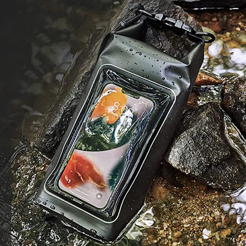 2L Droogzak met Touchscreen – Waterdichte Tas voor Trekking, Raften, Surfen & Kajak – Outdoor Sporttassen Campinguitrusting