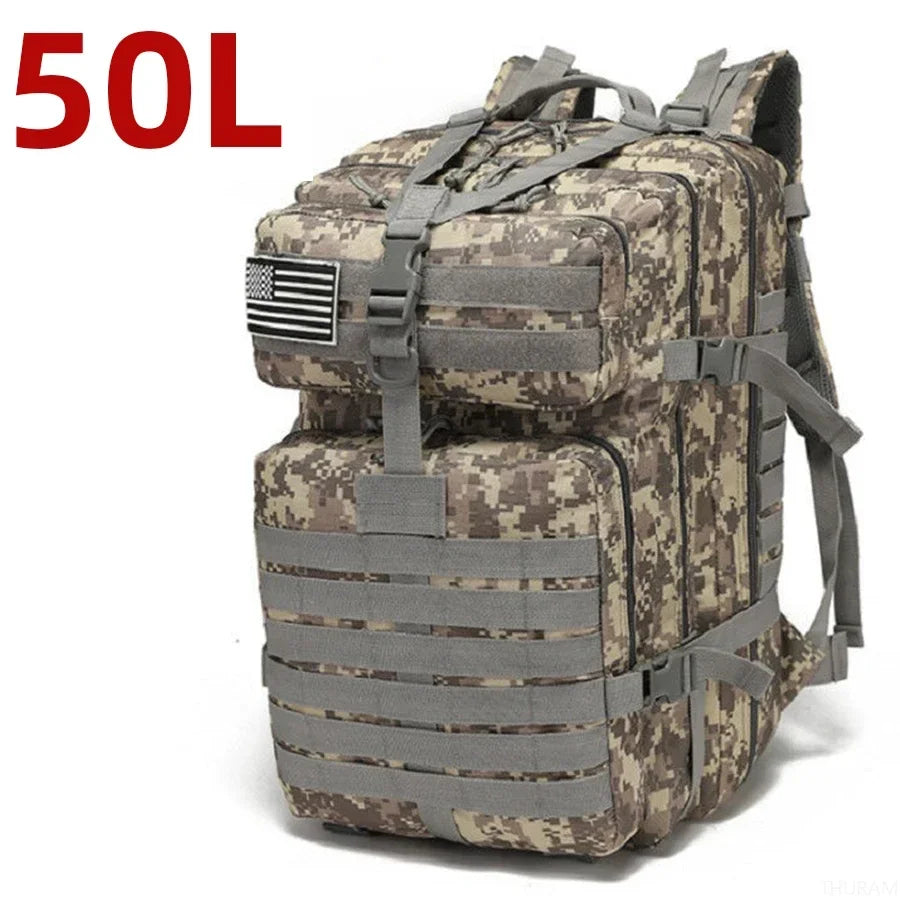 Waterdichte Tactische Rugzak 25L/50L โ 1000D Nylon Outdoor Backpack met Molle voor Hiking, Jacht & Kamperen