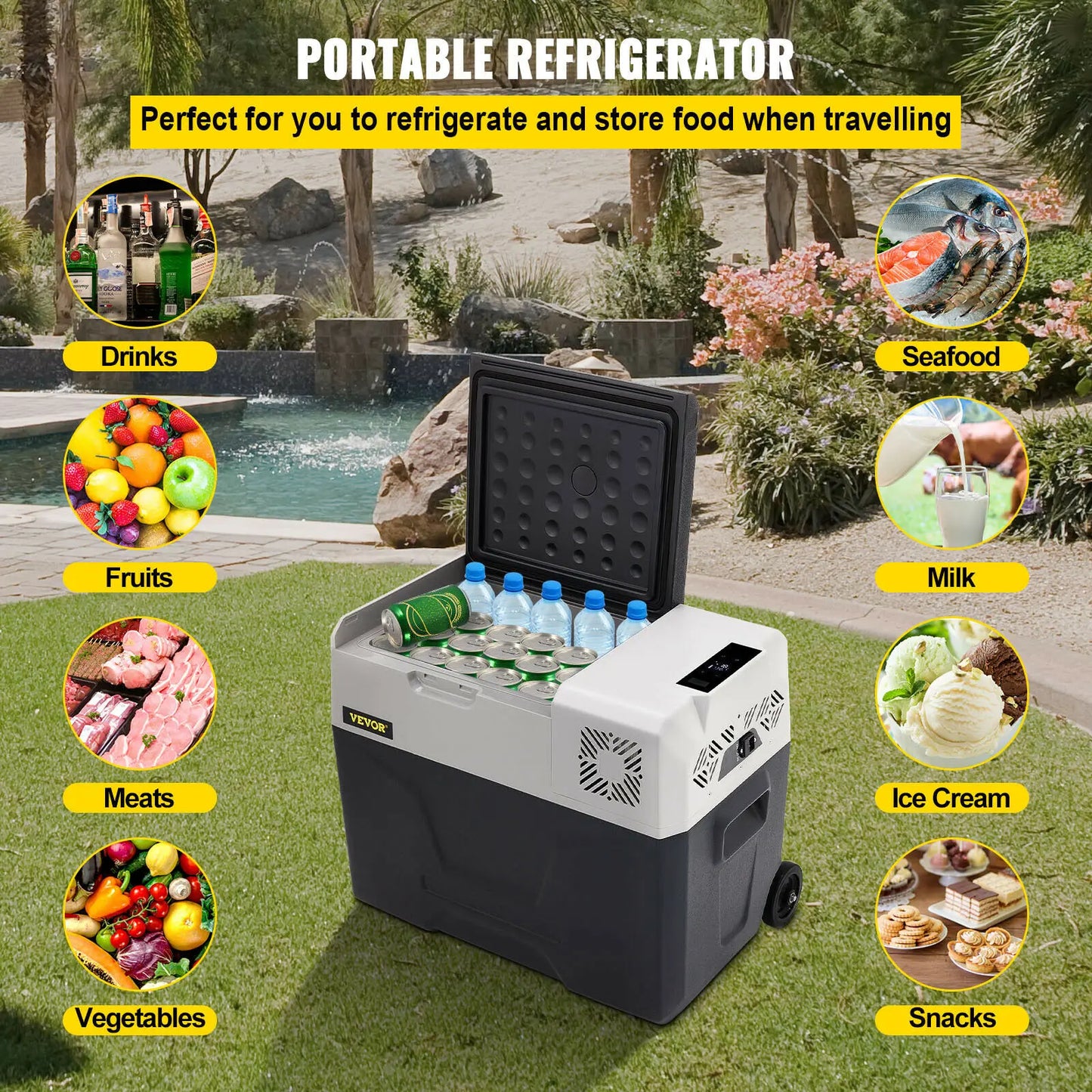 30L/40L/50L Draagbare Auto Koelkast – Mini Compressor Koelbox voor Camping & Roadtrips