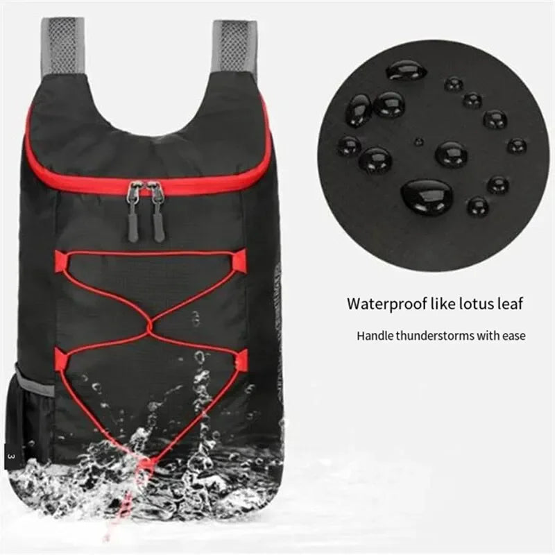 Opvouwbare Outdoor Rugzak 20L – Lichtgewicht & Waterdichte Backpack van Nylon voor Hiking, Reizen & Kamperen