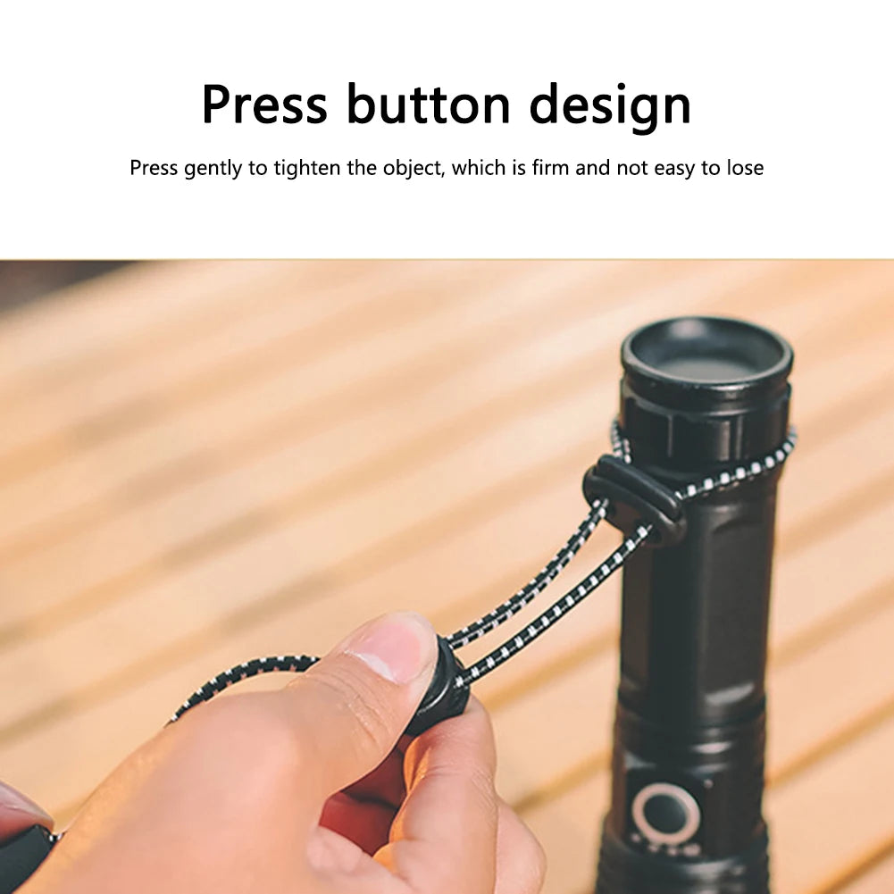 2/4/6 Pieces Trekking Pole Holder - Elastic Fastening Rope for Walking, Hiking & Camping