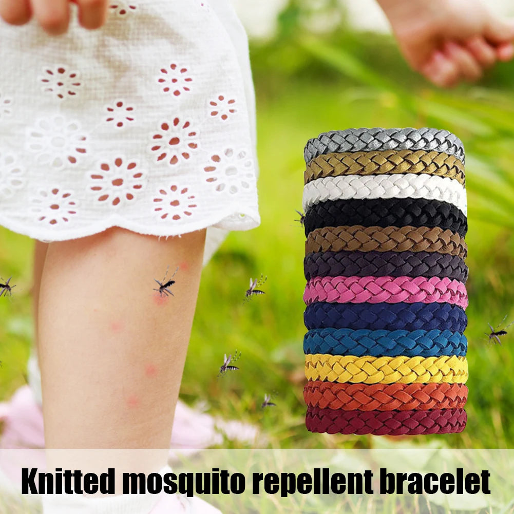 12 Stuks Mosquito Repellent Polsbanden, Herbruikbare Anti-Muggen Armbanden voor Volwassenen en Kinderen