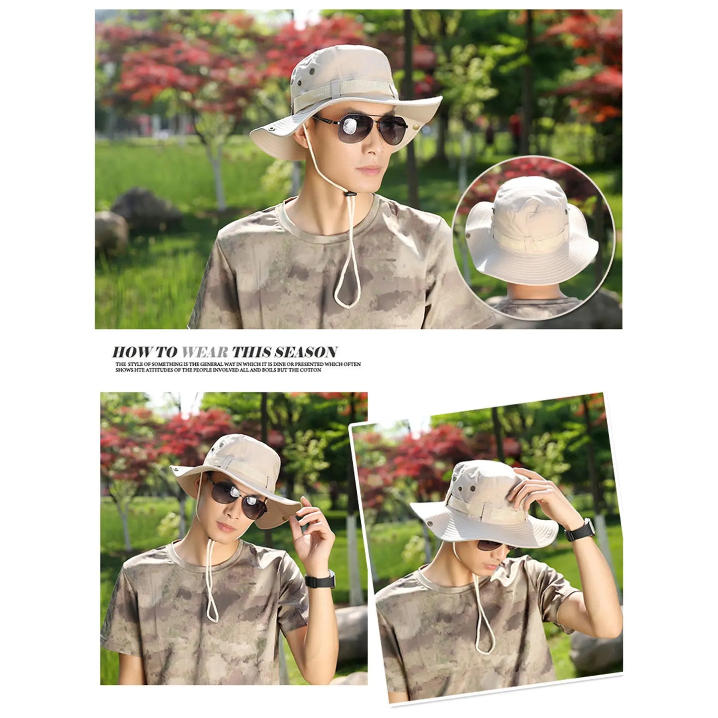 Wide Brim Fishing Hat, Zonnehoed met Dubbele Isolatie, Koelende Bucket Hat, Perfect Accessoire voor Hiking, Tuinieren en Strand