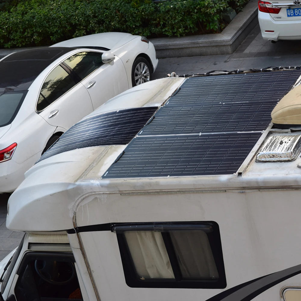 Flexibel Zonnepaneel 12V – 100W/120W/200W/240W/300W Monokristallijn – Ideaal voor Camper, Boot & Balkon