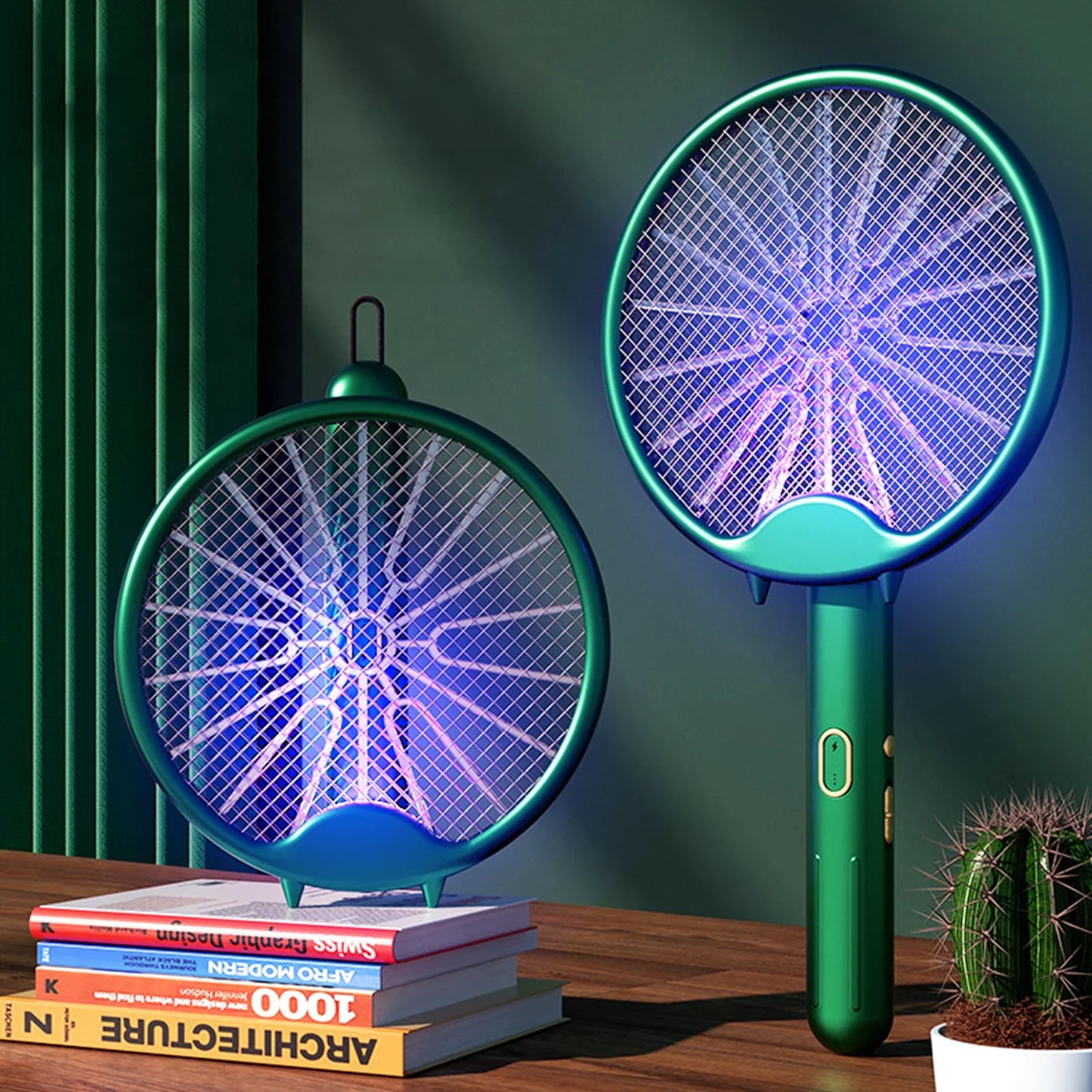 3000V Elektrisch Mosquito Racket, Oplaadbare Insecten Doder Lamp, Vouwbare Mosquito Killer Zapper, USB Oplaadbaar en Veilig voor Binnen en Buiten