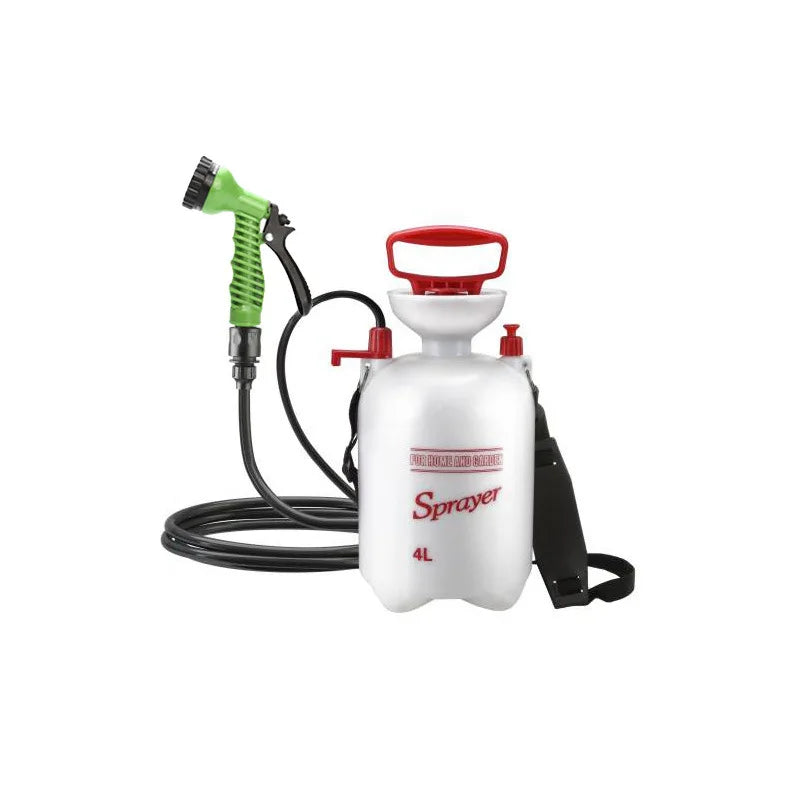 4/8L Draagbare Campingdouche | Outdoor Douche met 3m Slang voor Reizen, Hiking en Meerdere Functies