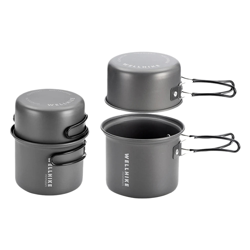 Camping Kookset met Waterketel & Draagbare Kooktoestel – Outdoor Kookgerei