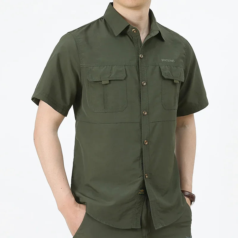 Outdoor Hiking & Fishing Shirt + Broek – Sneldrogend & Ademend