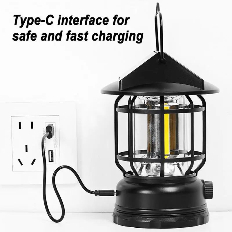 Draagbare Zonne-Campinglamp | Beweging Sensor | Oplaadbaar | Tent & Outdoor