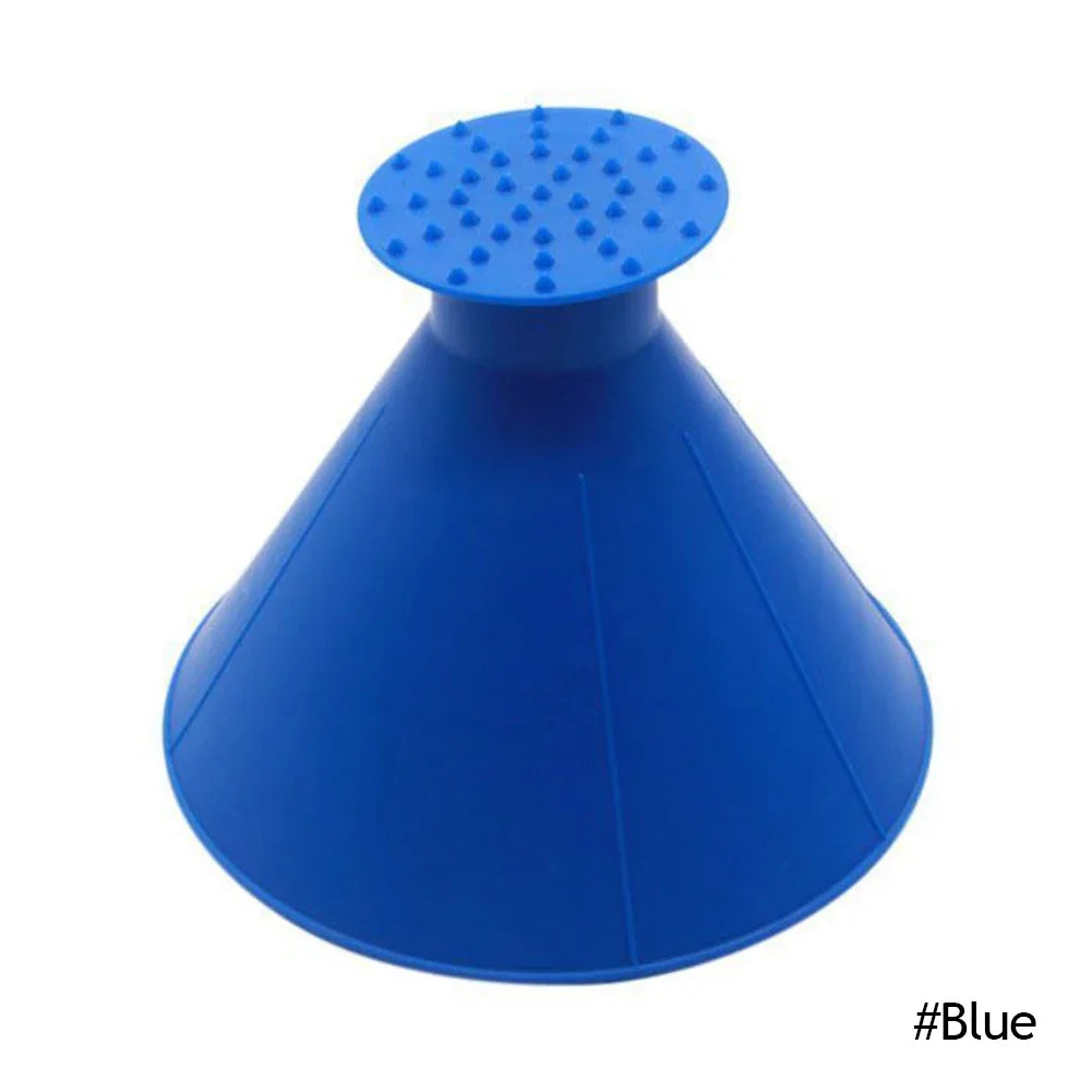 Car Ice Scraper Funnel – Car Window Snow and Ice Scraper, Practical Window Cleaning for Home and Car
