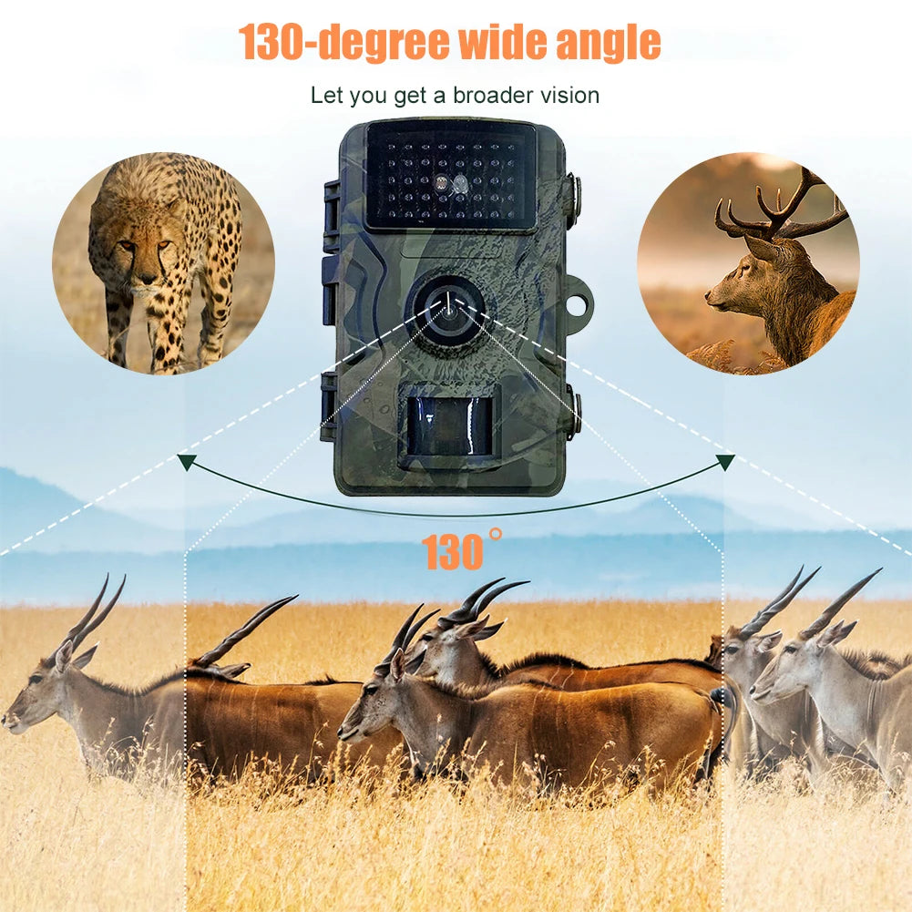 20MP 1080P Wildkamera – Wasserdichte Infrarot-Nachtsichtkamera mit Bewegungserkennung