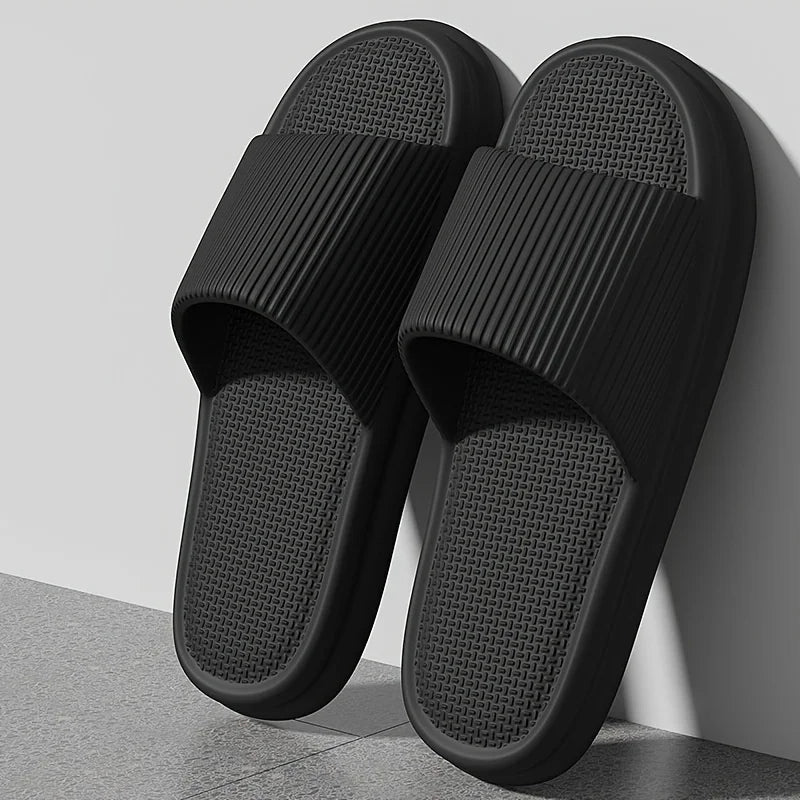 Nieuwe Heren EVA Slides - Non-Slip Open Teen Slippers, Sneldrogend voor Binnen, Douche en Wandelen