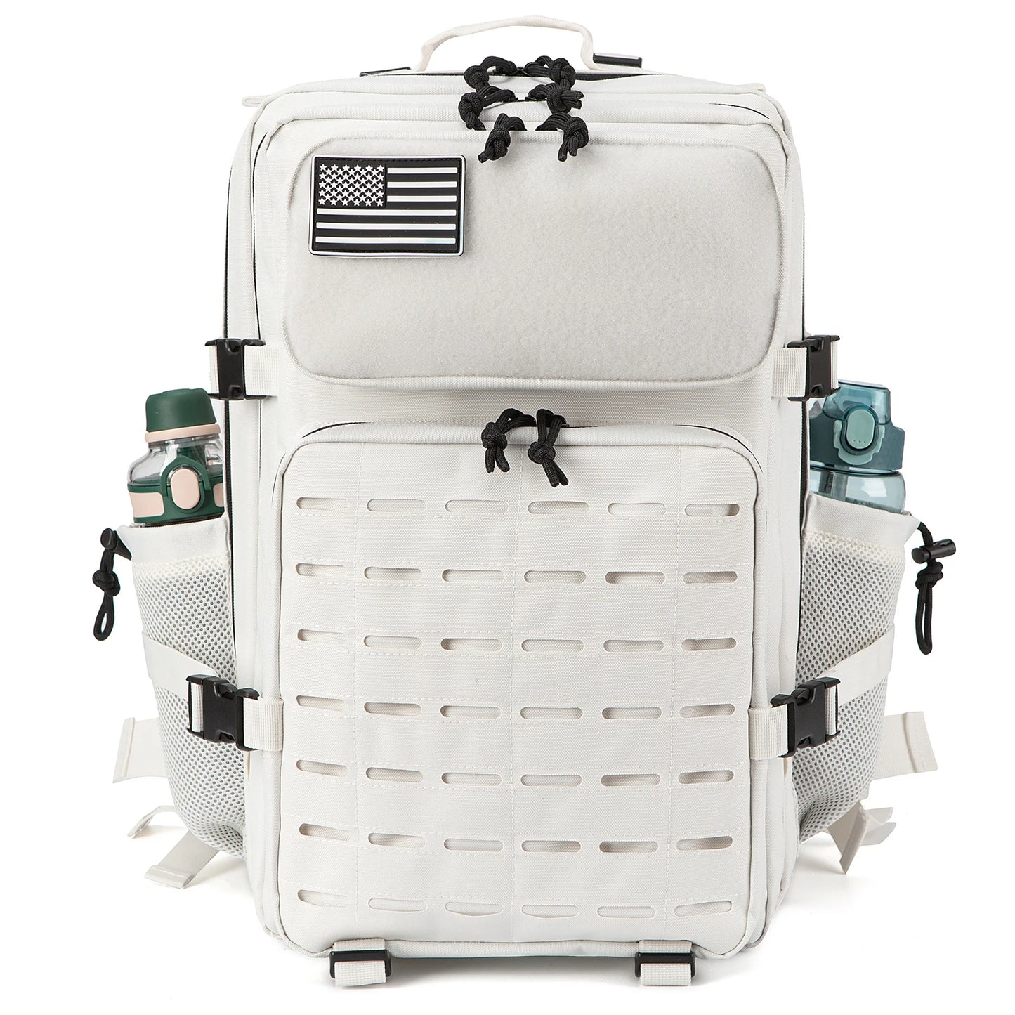 QT&QY 50L Taktischer Rucksack – Robuster MOLLE-Überlebensrucksack mit Flaschenhalter für Outdoor, Fitnessstudio und Wandern