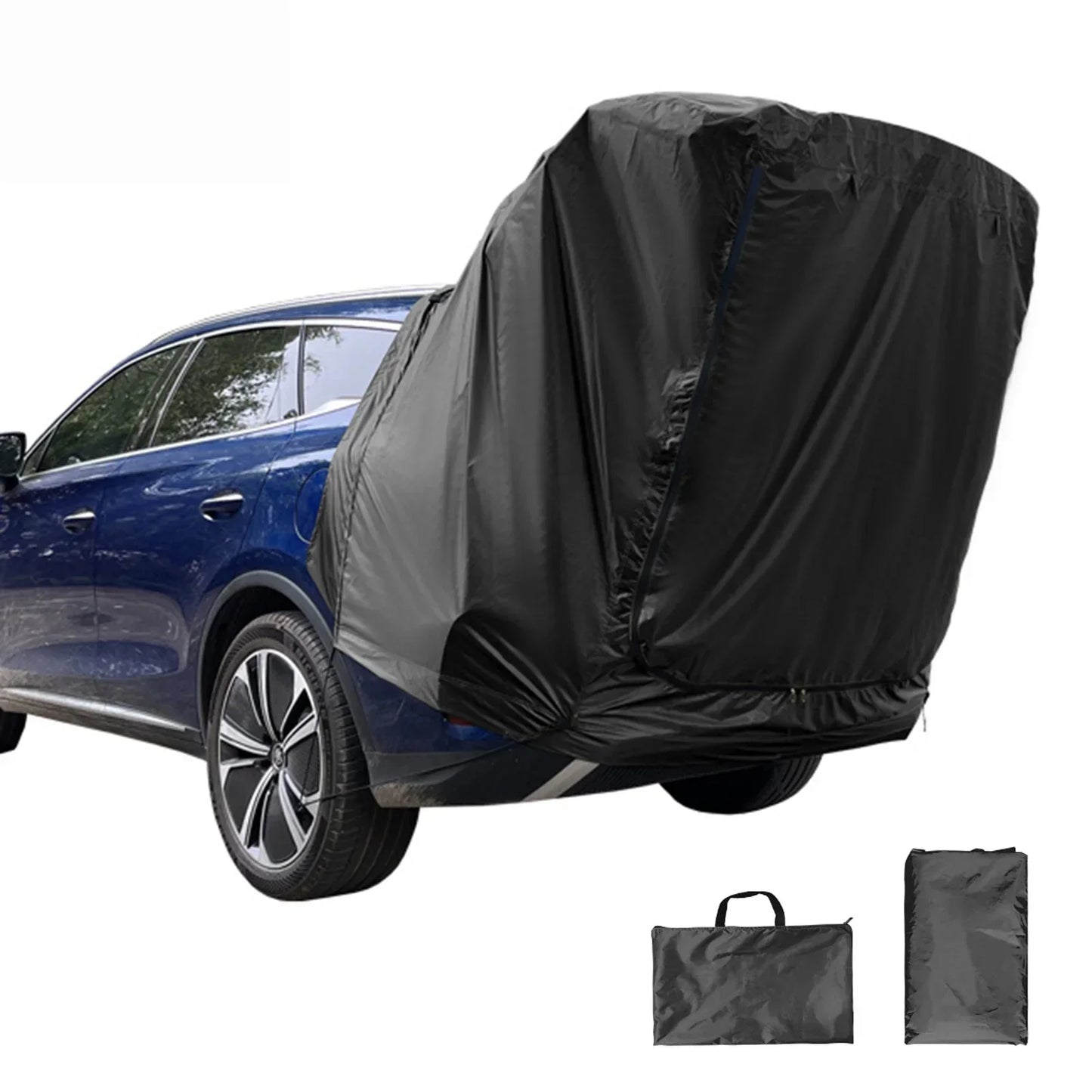 SUV-Campingzelt mit Markise – Geräumiges, reißfestes Zelt für Outdoor-Aktivitäten und Reisen