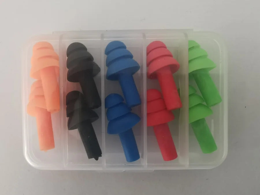 5Pairs/set box-packed comfort earplugs noise reduction silicone Soft Ear Plugs Swimming Silicone Earplugs Protective for sleep