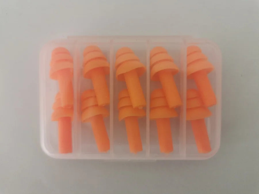 5Pairs/set box-packed comfort earplugs noise reduction silicone Soft Ear Plugs Swimming Silicone Earplugs Protective for sleep