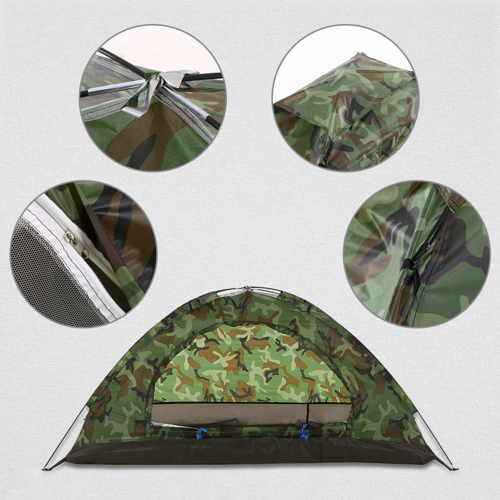 1-Persoons Ultralichte Camping Tent – Waterdichte Trekking Tent voor Outdoor & Strand