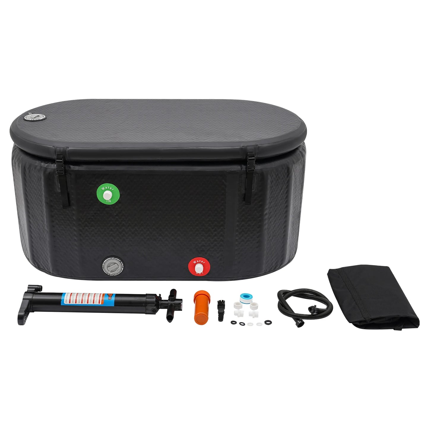 Opblaasbaar IJsbad – Koude Watertherapie Tub voor Atleten, 132x70 cm Opvouwbaar Bad voor Buiten en Herstel
