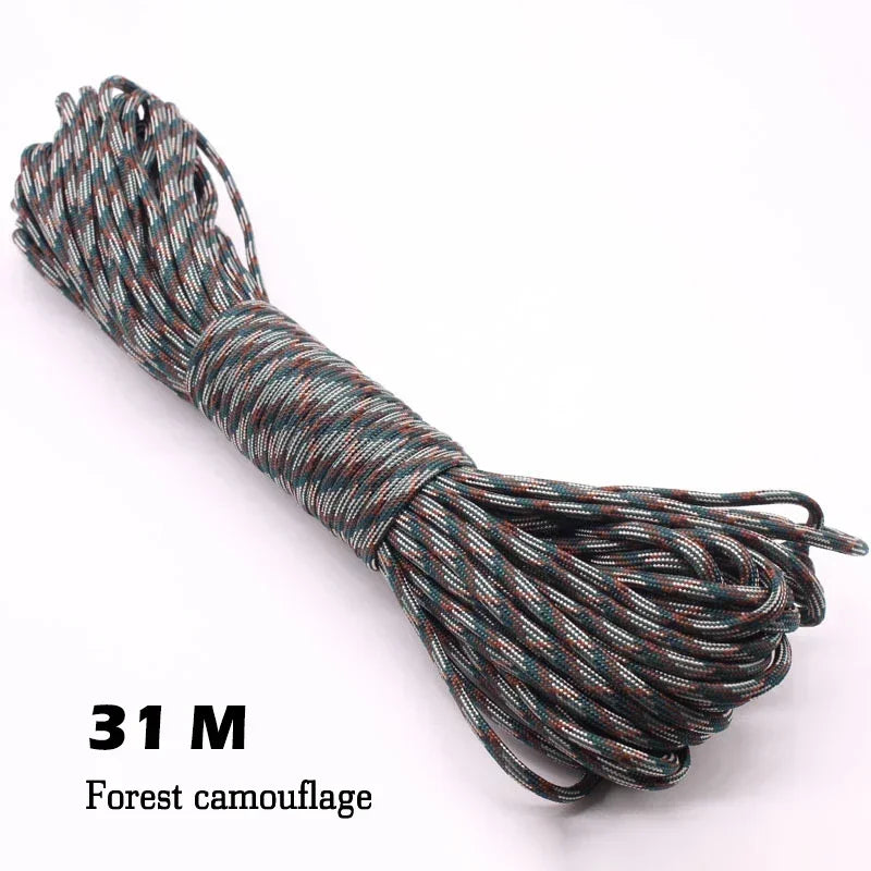 550 Paracord Touw 4mm โ 31M Tactisch 7-Strand Survivalkoord voor Outdoor, Kamperen & Noodgebruik