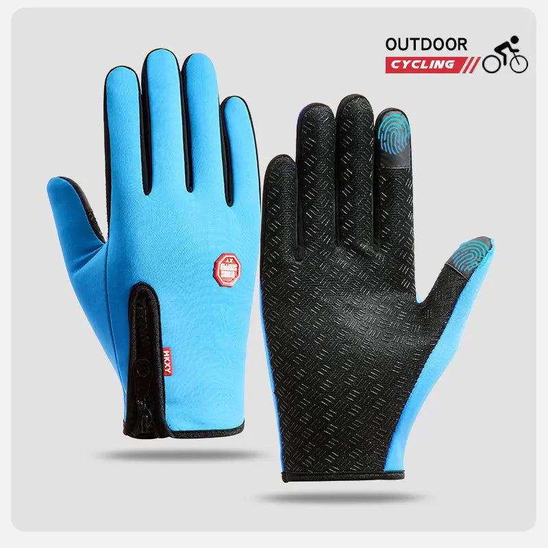 Winter Fietshandschoenen met Touchscreen โ Waterdicht & Antislip voor Heren & Dames | Outdoor, Motor & Ski