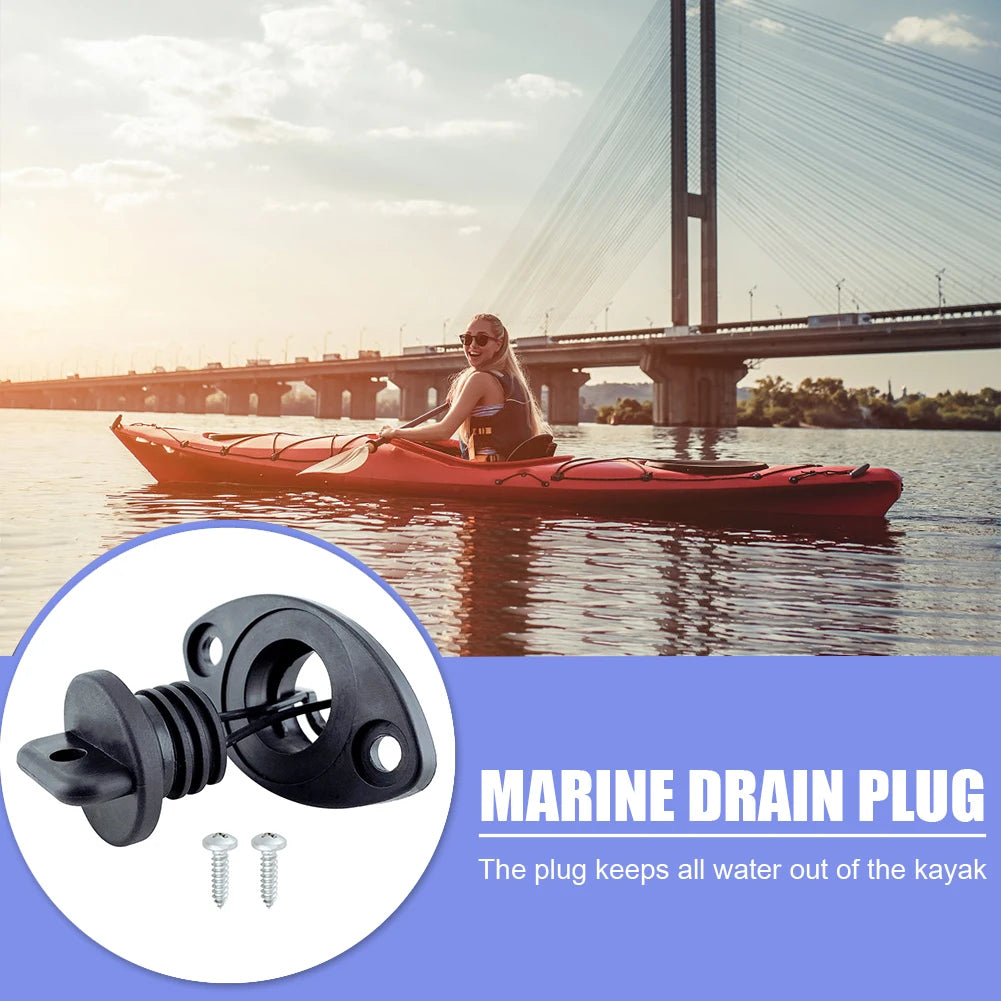 Stainless Steel Boot Garboard Drain Plug - Transom Drain Plug voor Kajak, Kano, Pedal Boat en Marine Accessoires