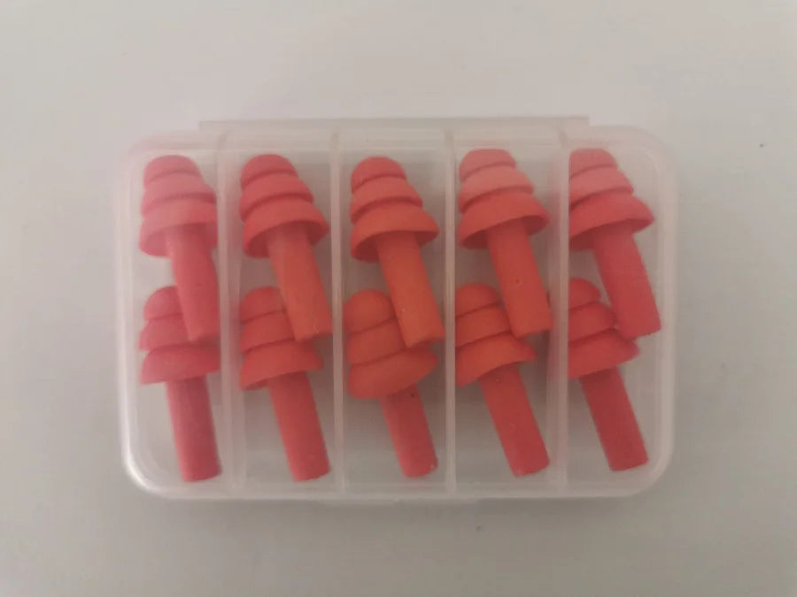 5Pairs/set box-packed comfort earplugs noise reduction silicone Soft Ear Plugs Swimming Silicone Earplugs Protective for sleep
