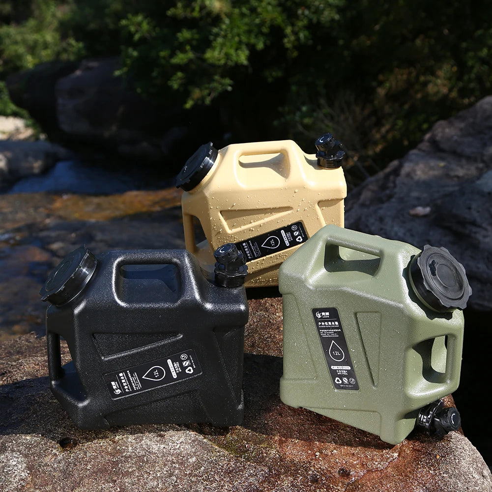 10/12L Outdoor Water Emmer | Draagbare Camping Waterzak met Kraan voor Picknick en Hiking