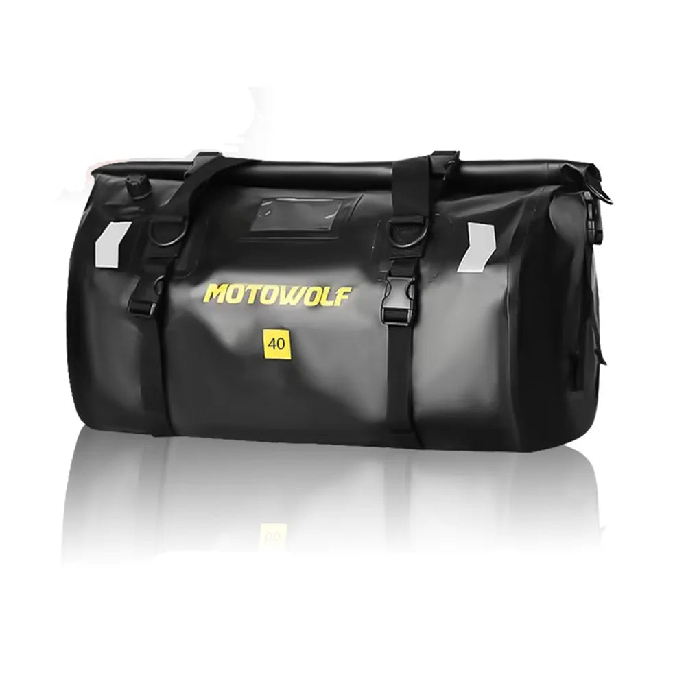 Motorcycle Dry Bag 40L/66L - Waterdichte Reflecterende Duffle Bag voor Reizen, Kamperen, Skiën, Fietsen, en Outdoor Avonturen
