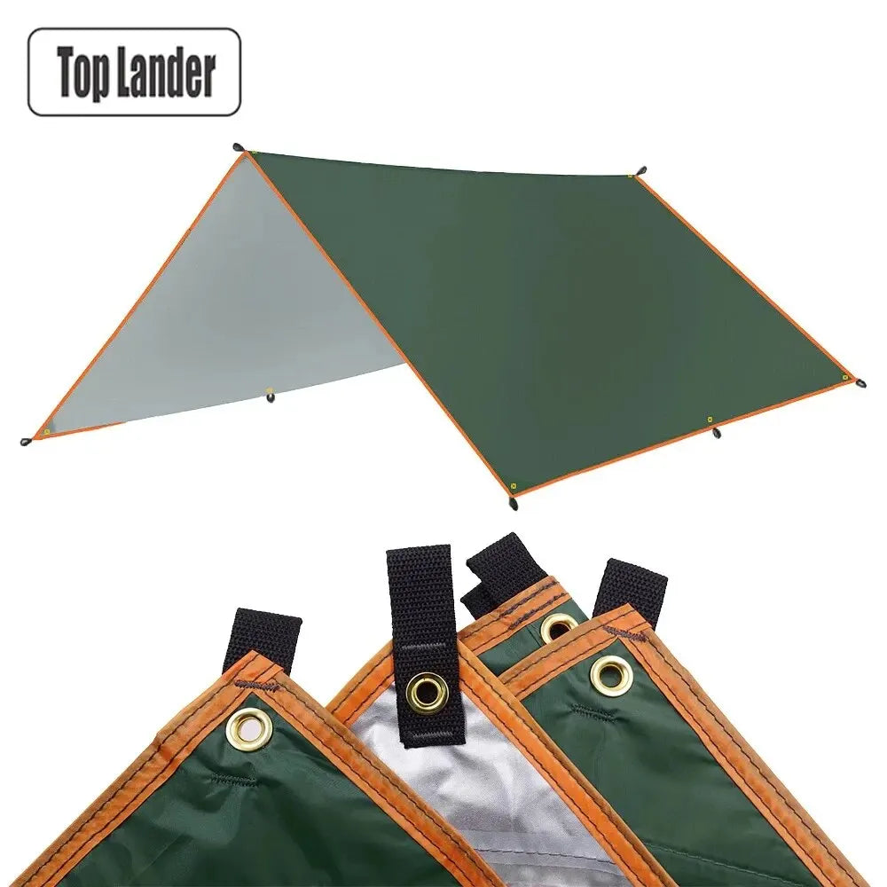 Campingplane, wasserdichter Sonnenschutz – Ultraleichte Zeltmarkise für Schatten im Freien, am Strand, beim Wandern, im Garten und beim Picknicken
