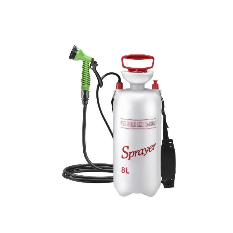 4/8L Draagbare Campingdouche | Outdoor Douche met 3m Slang voor Reizen, Hiking en Meerdere Functies