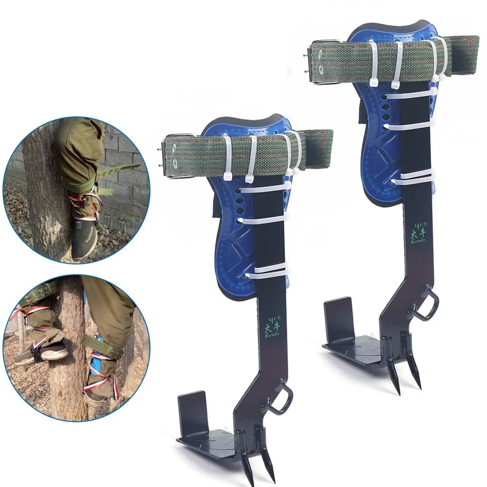 Tree Climbing Spike Set - Draagbare Klimsporen met Veiligheidsriem, Belasting 100kg voor Jacht en Fruitplukken