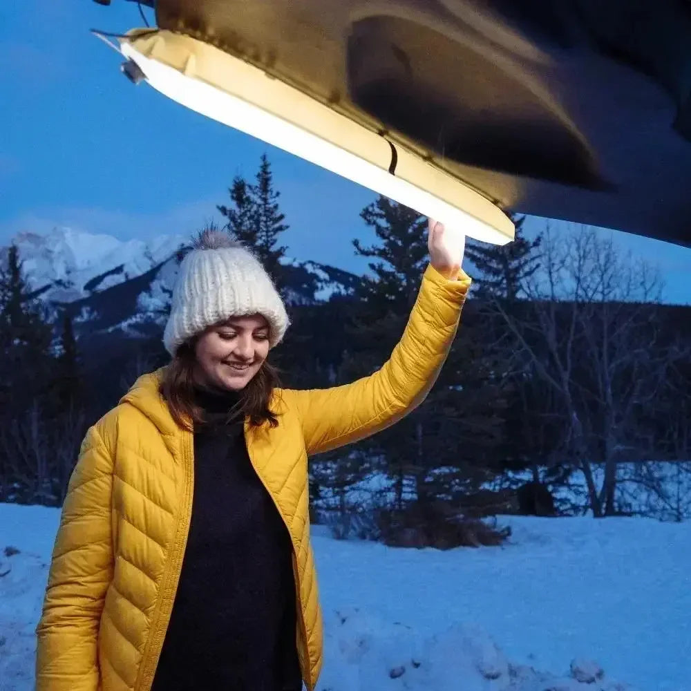 Waterdichte Opblaasbare Tentlamp | Solar & USB Oplaadbaar | Magnetische Campinglamp