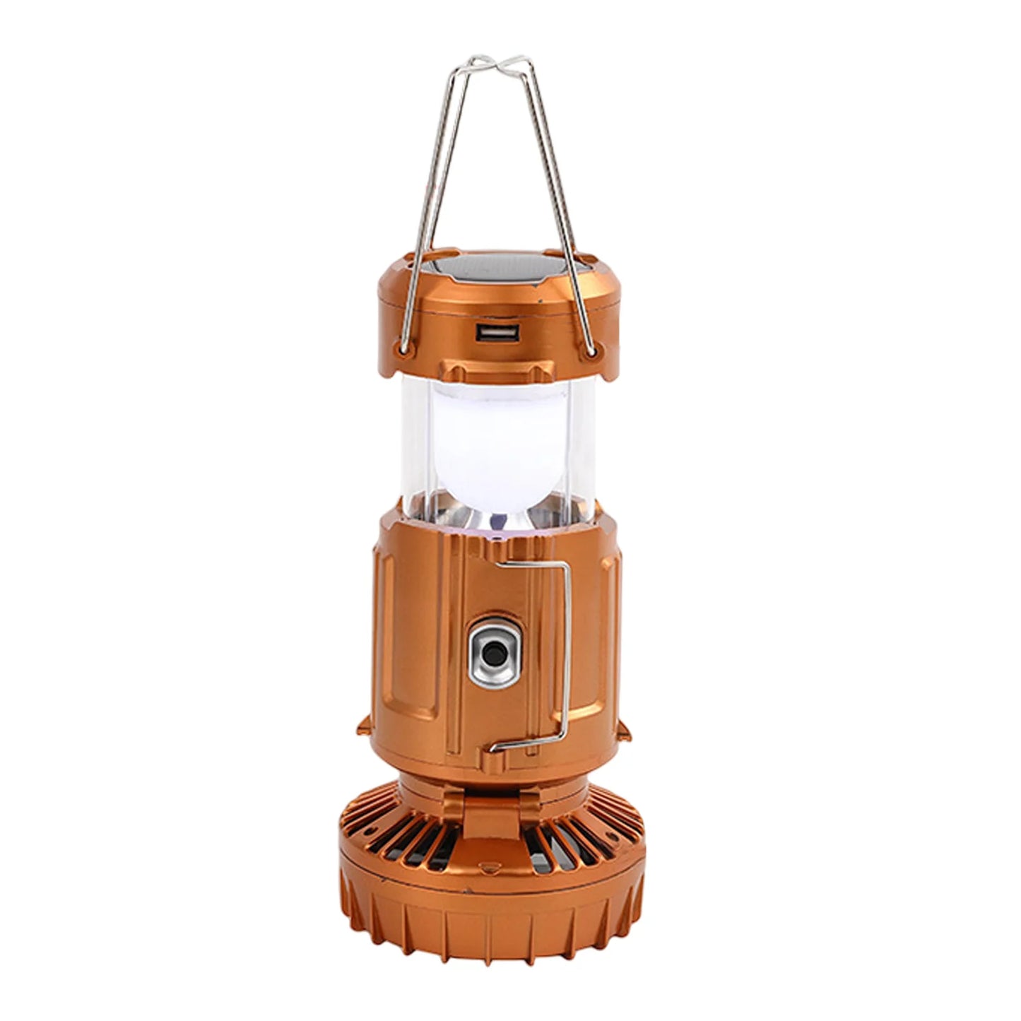 Opvouwbare Elektrische Ventilator & Campinglamp | Solar/USB Oplaadbaar | 1500mAh | Waterdicht