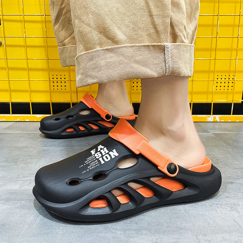 2024 Nieuwe Heren Outdoor Sandalen – Comfortabele Slip-On Slippers met Dikke, Zachte EVA Zool voor Strand en Tuin