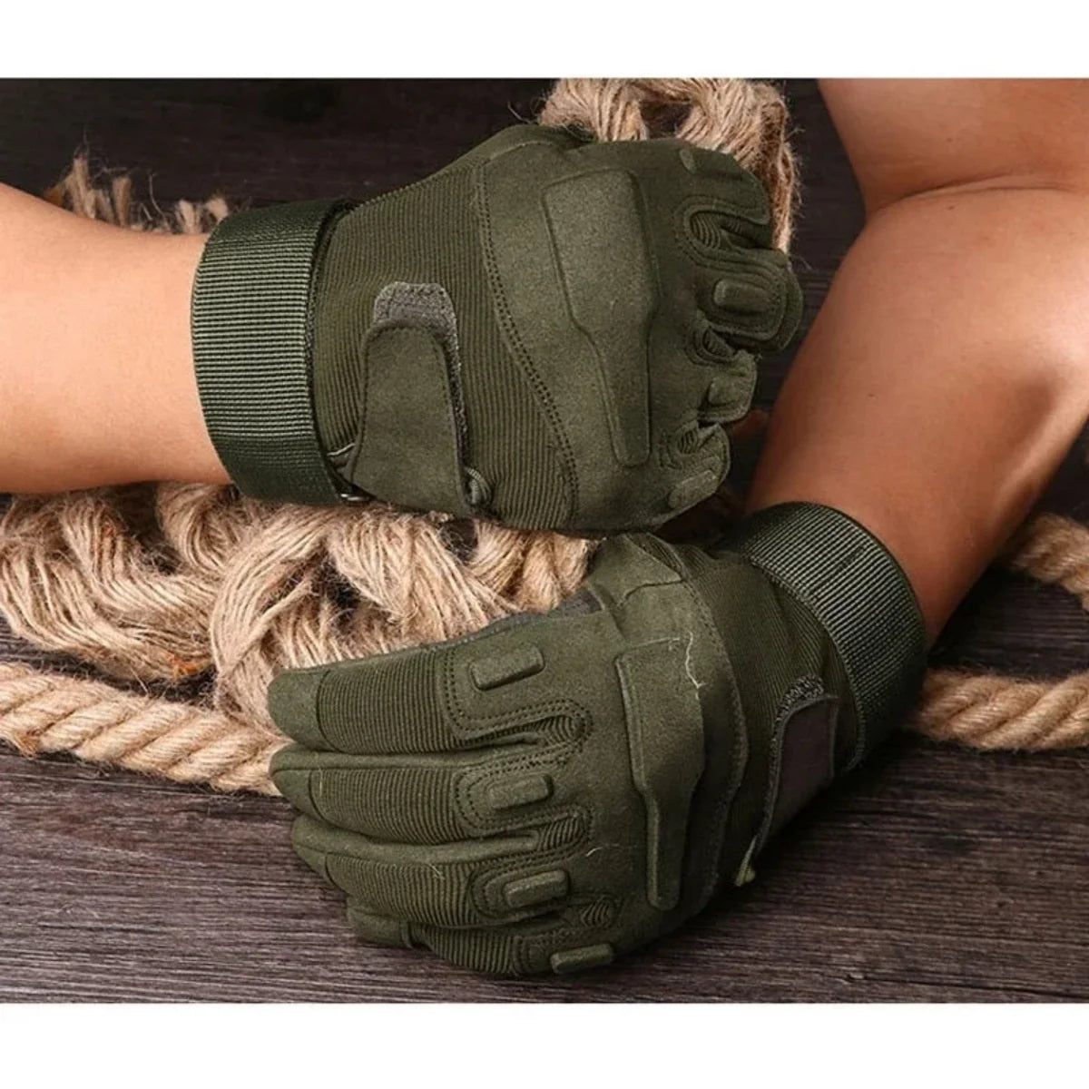 Taktische Vollfingerhandschuhe – rutschfeste und stoßdämpfende Handschuhe für Jagd, Radfahren, Klettern und Paintball